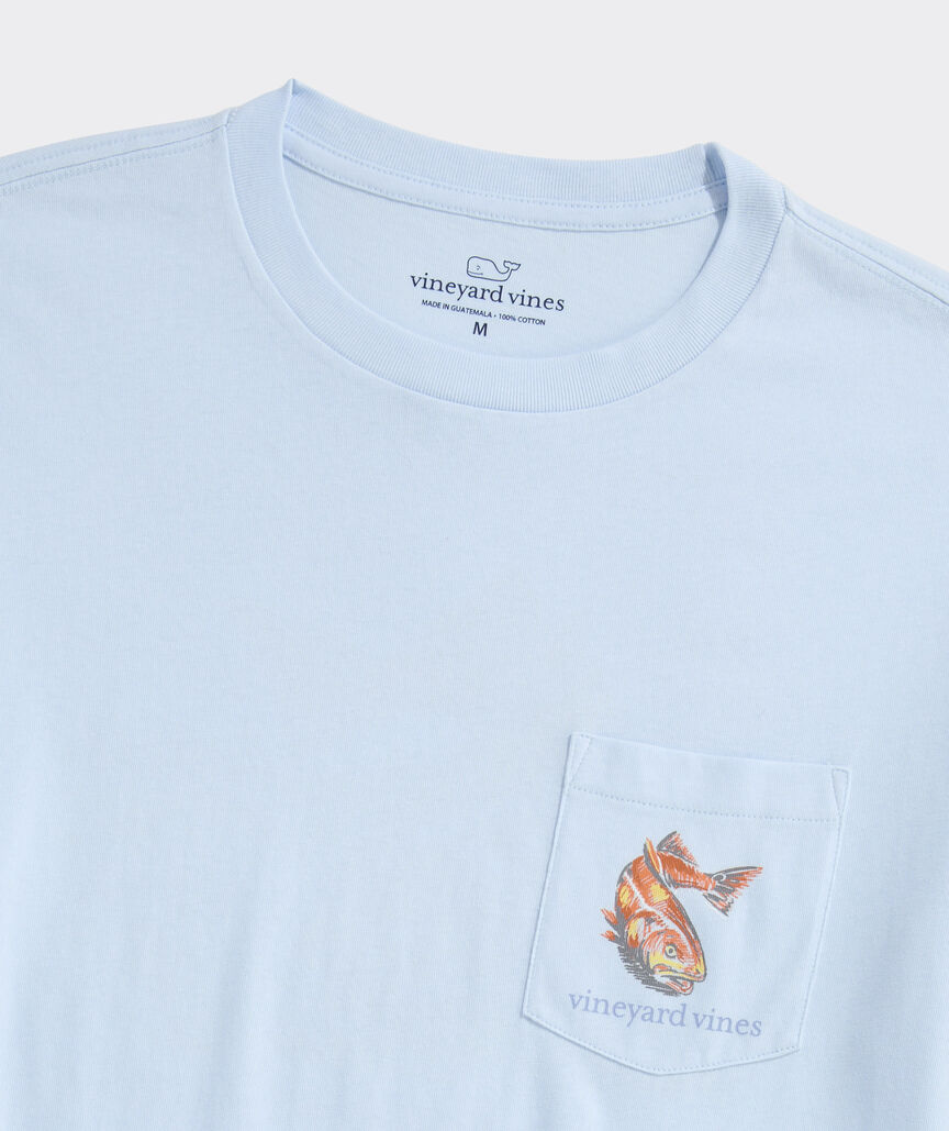 Redfish Crab Short-Sleeve Pocket Tee