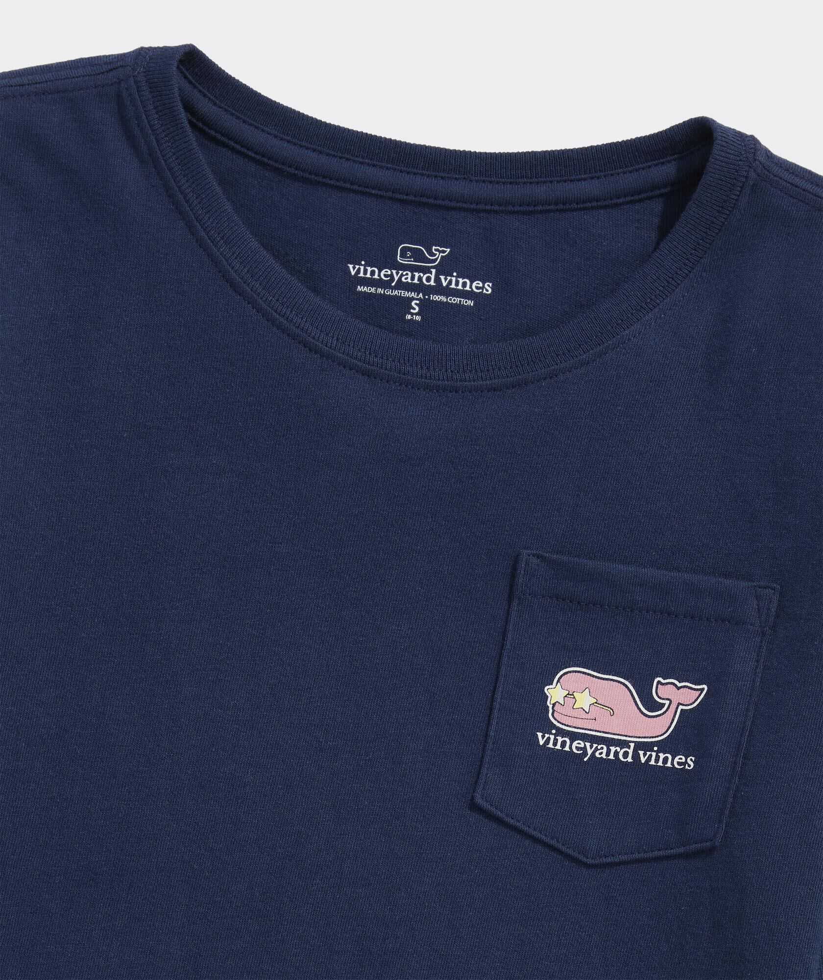 Shop Girls' Metallic New Years 2026 Long-Sleeve Pocket Tee at