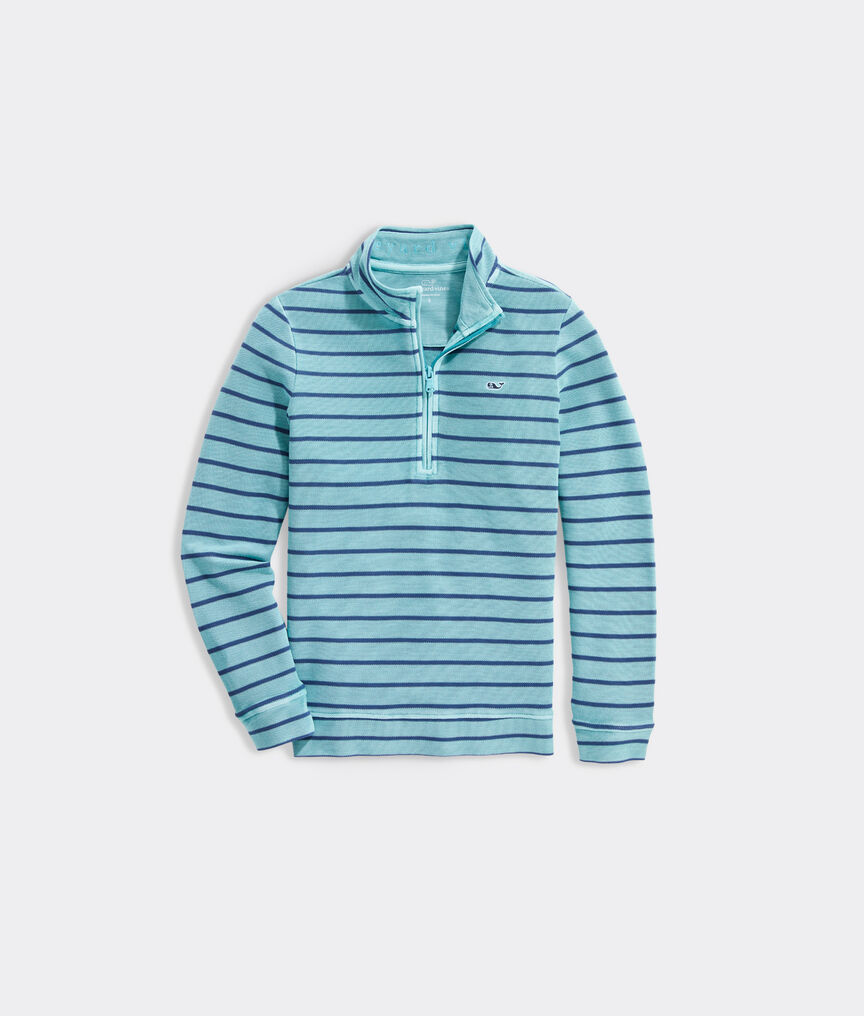 Boys' Striped Garment-Dyed Saltwater 1/2-Zip