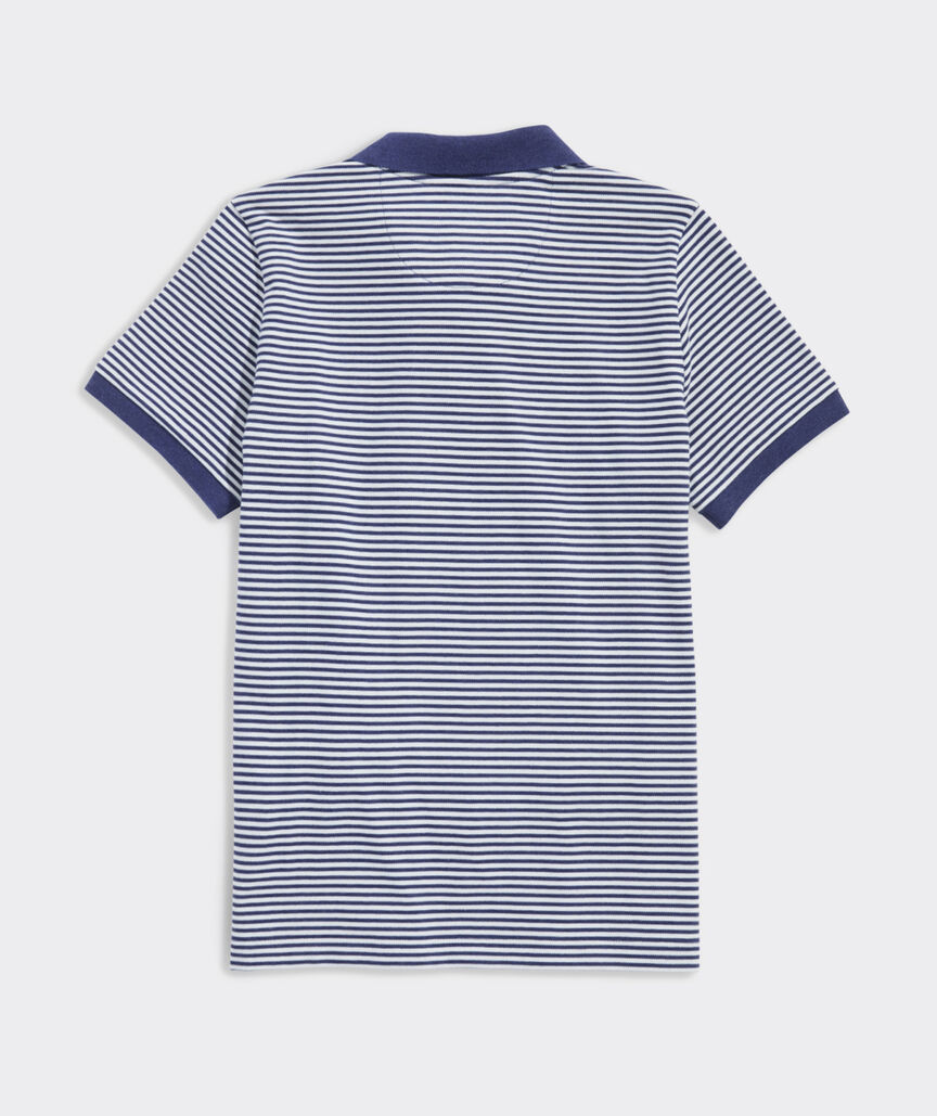 Boys' Striped Edgartown Pique Polo