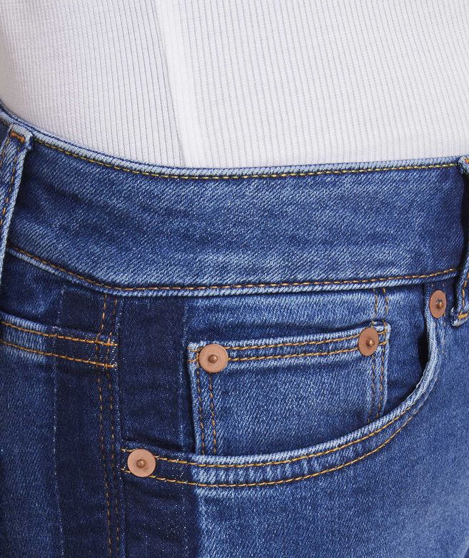 Straight-Crop Side-Stripe Jamie Jeans