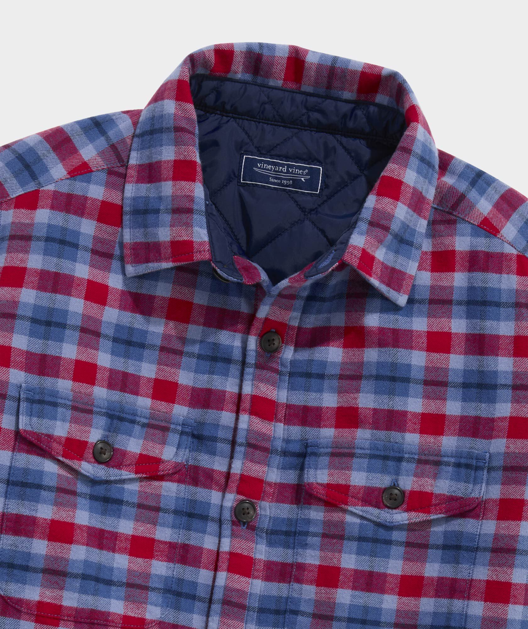 Snowy Pines Flannel Shirt Jacket