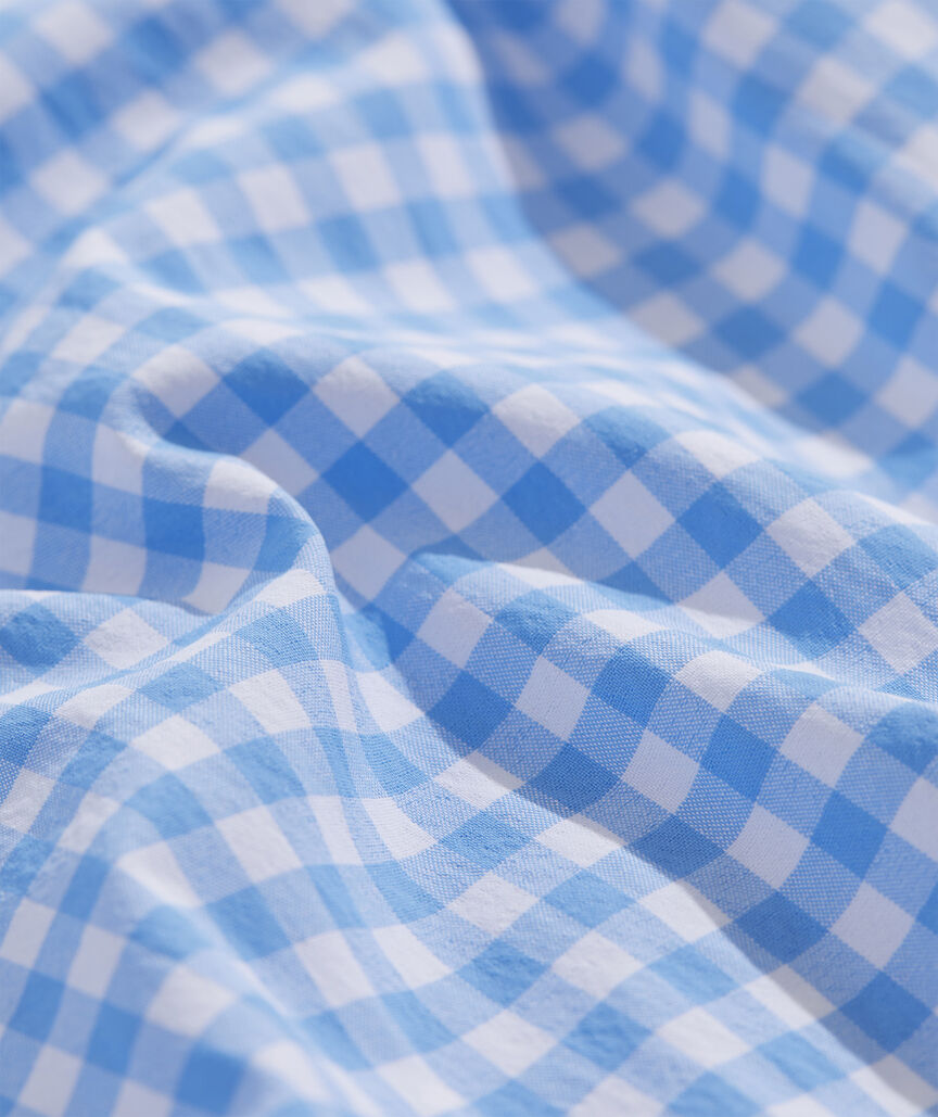 On-The-Go Nylon Gingham Shirt