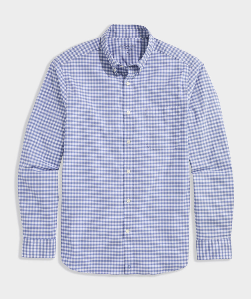 Performance Cotton Skysail Gingham Shirt