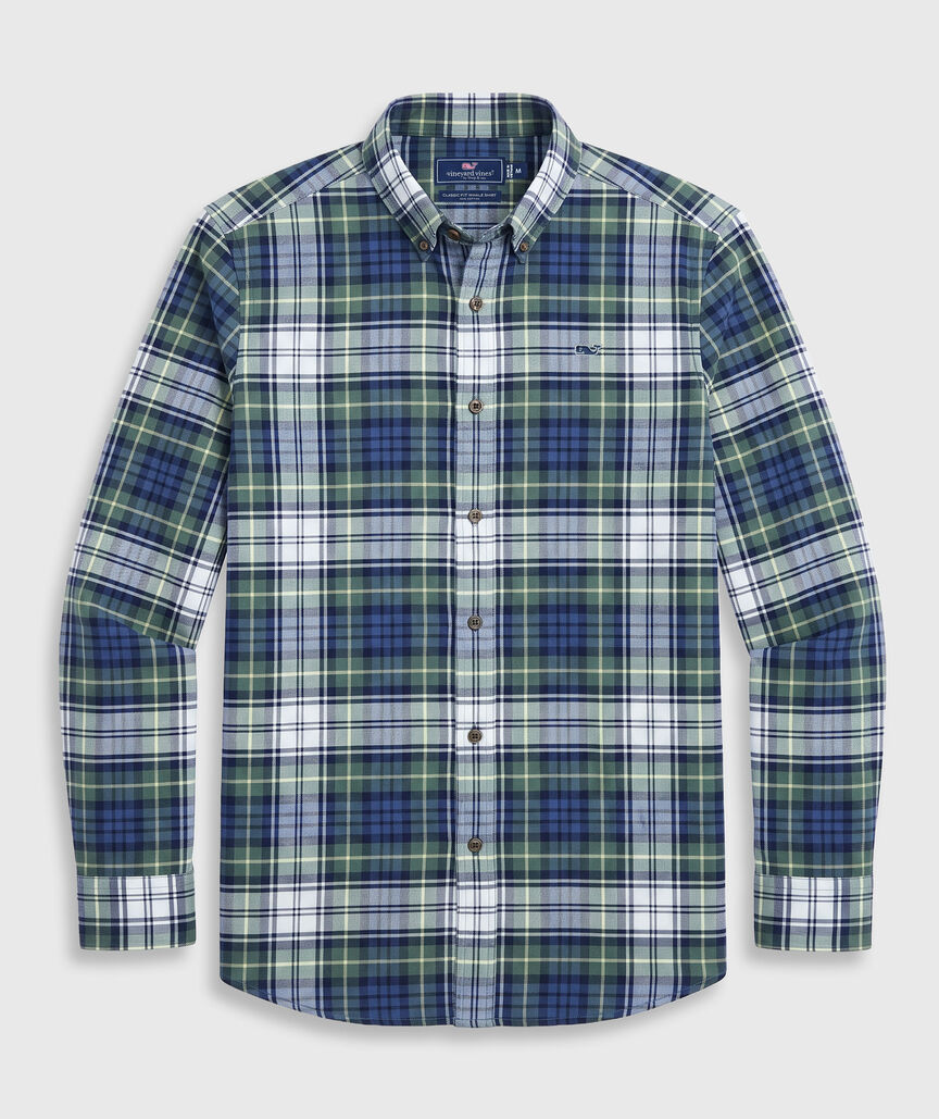 OUTLET Flannel Plaid Shirt