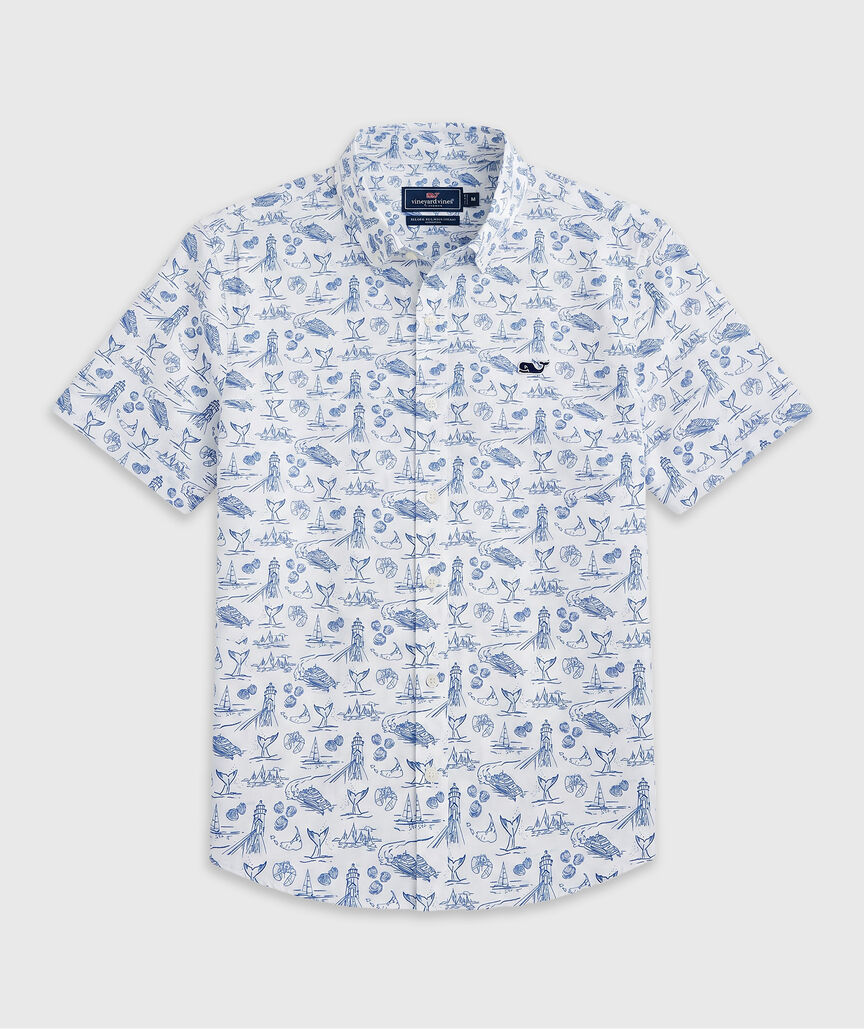 OUTLET Poplin Nantucket Icons Short-Sleeve Shirt