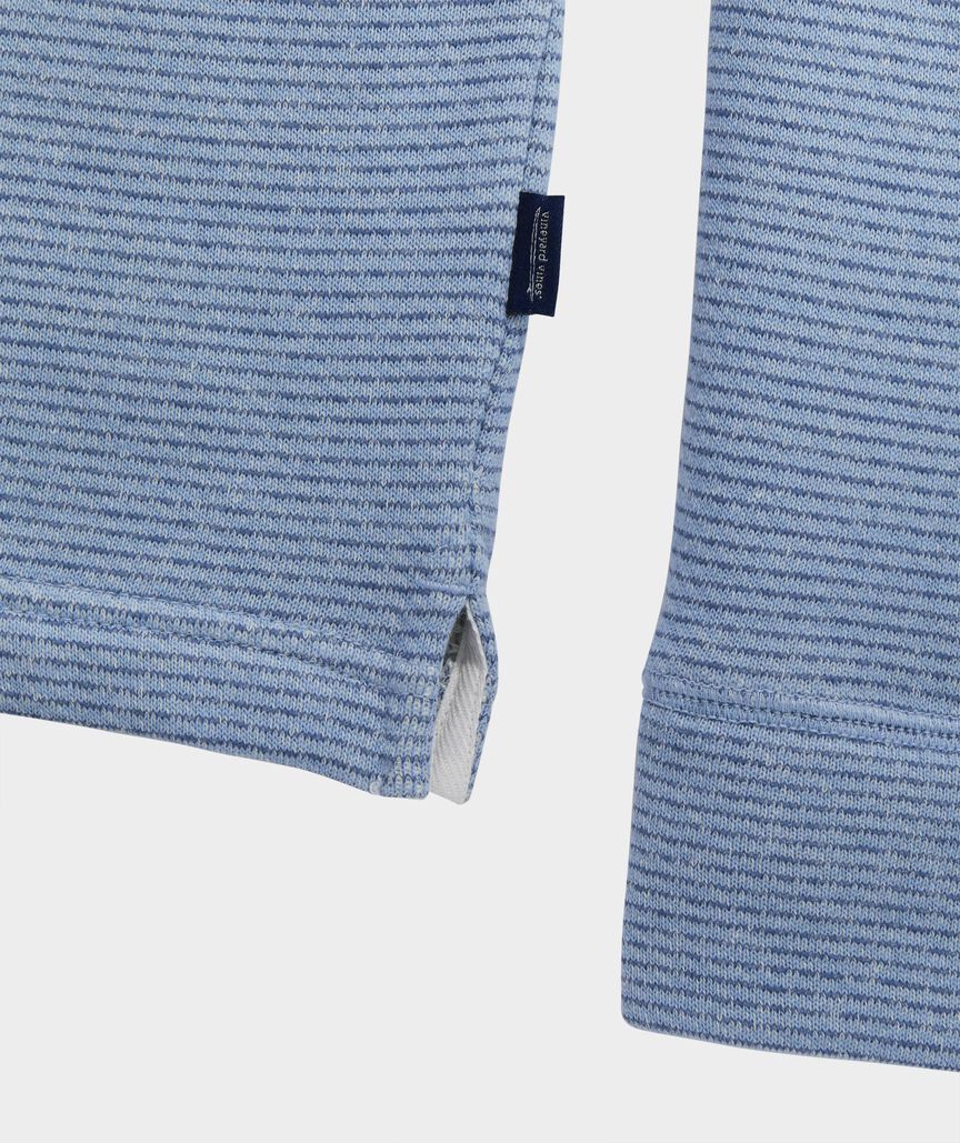 Tidal Terry Button Mockneck