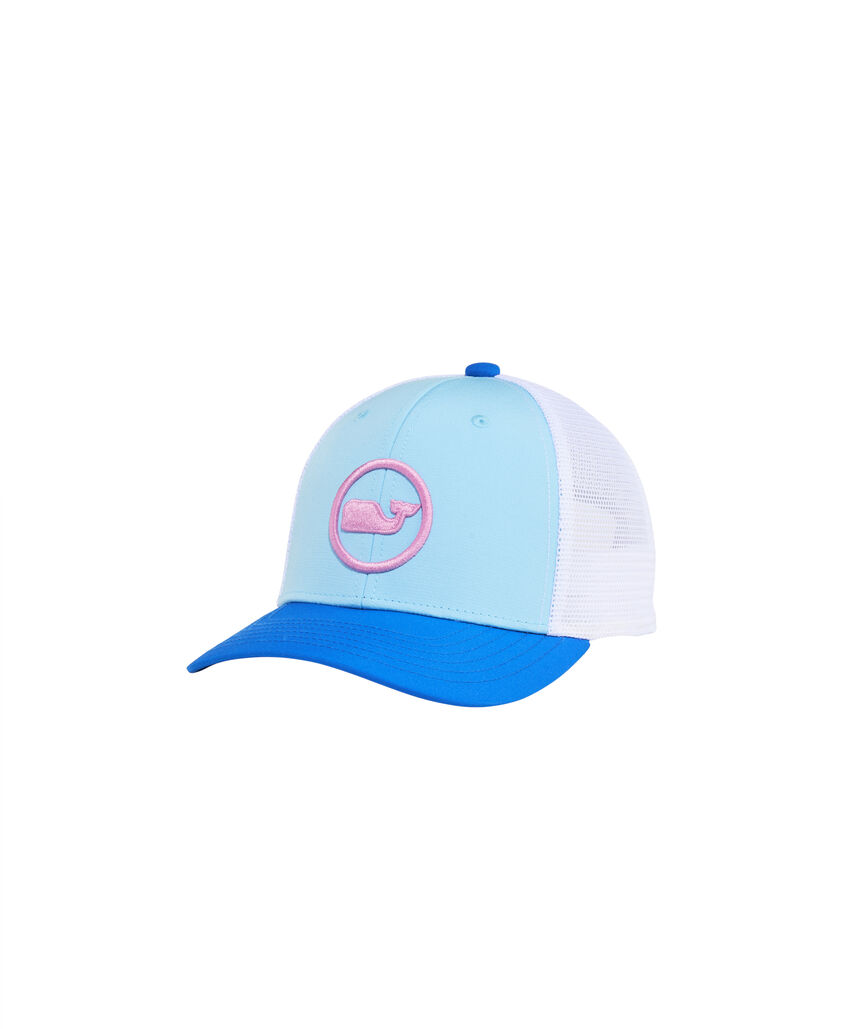 OUTLET Girls' Performance Whale Dot Trucker Hat