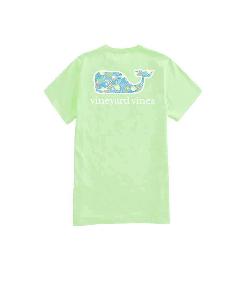 OUTLET Pineapple & Drinks Whale Short-Sleeve Pocket Tee