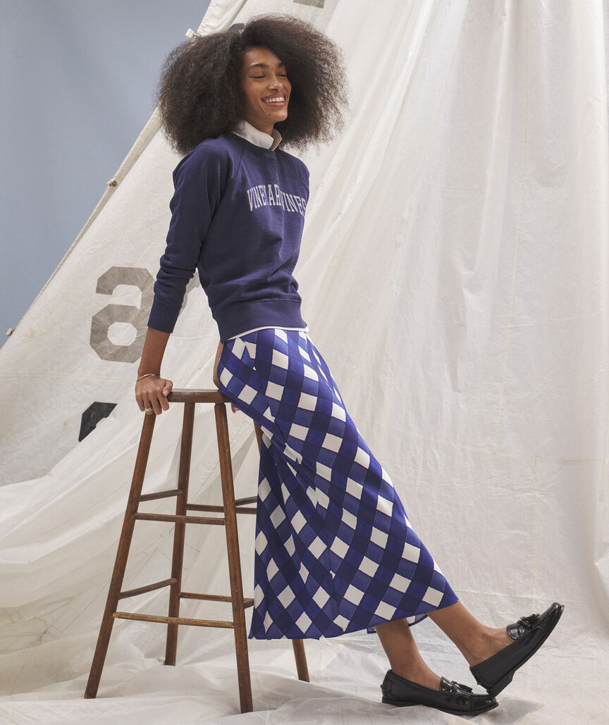 Satin Midi Slip Skirt