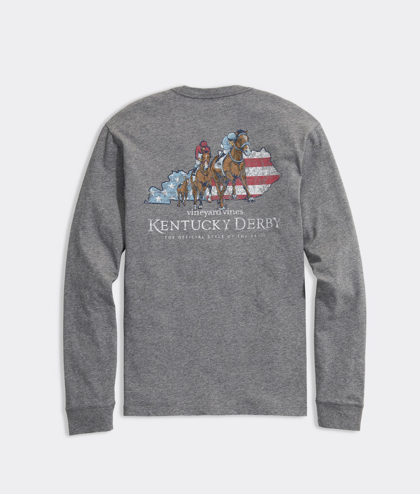 Kentucky Derby 2021 Americana Derby Long-Sleeve Pocket Tee