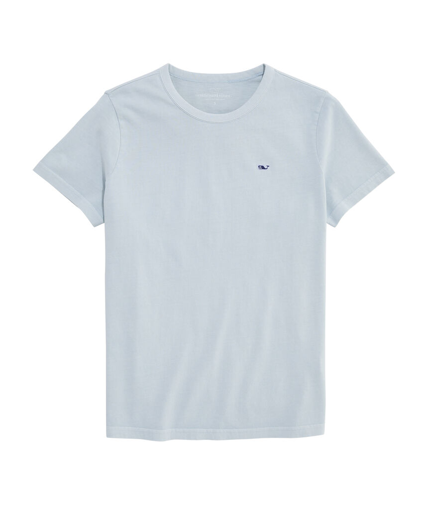 OUTLET Women's Sunwashed Whale Embroidered Short-Sleeve Tee