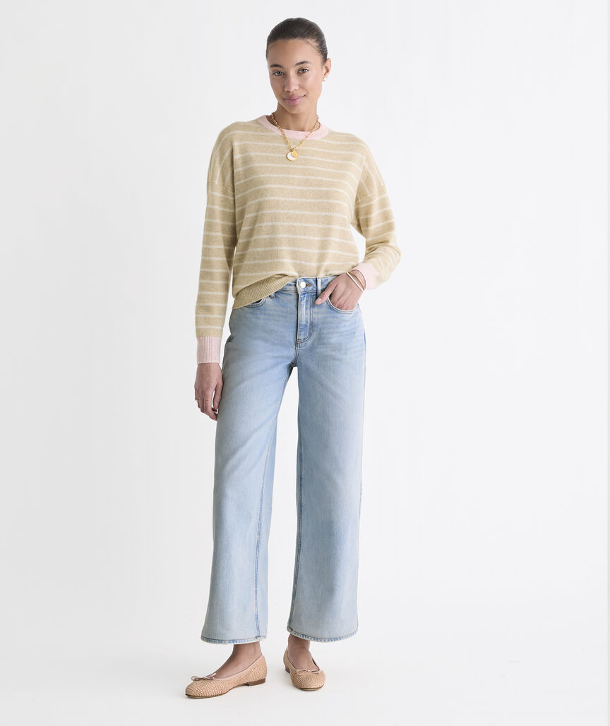 Seaspun Cashmere Stripe Crew