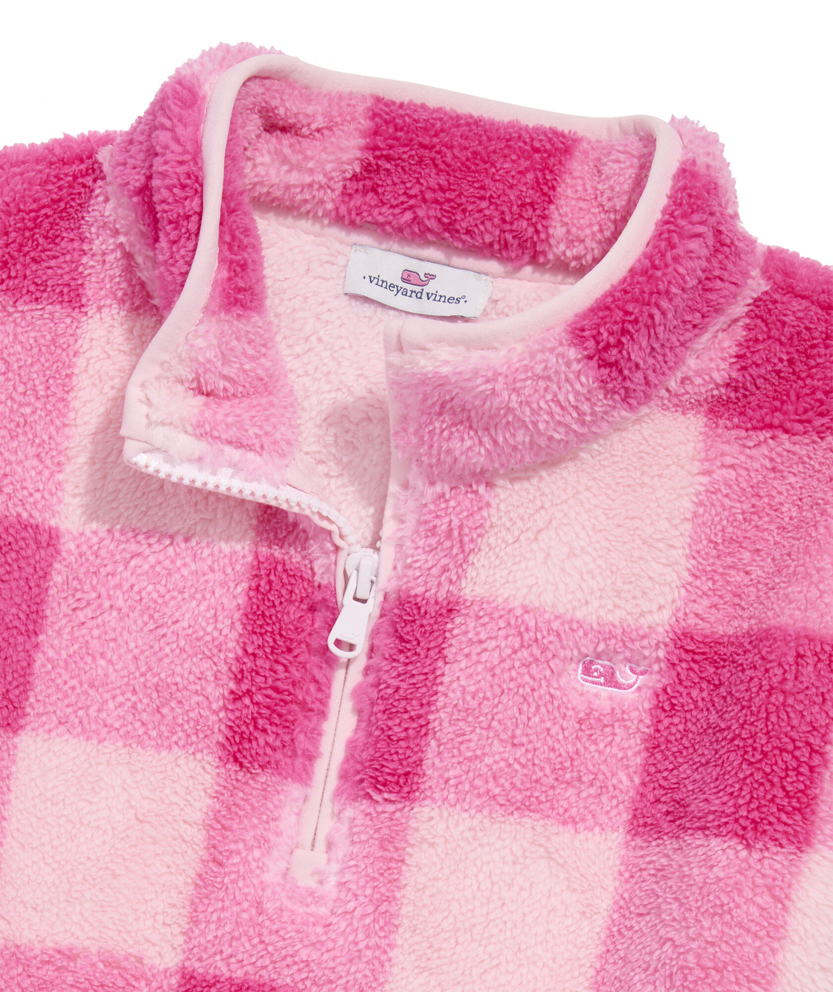 OUTLET Girls' Printed Fuzzy Quarter-Zip