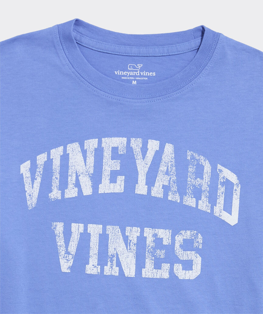 Girls' vineyard vines Varsity Text Long-Sleeve Boxy Tee