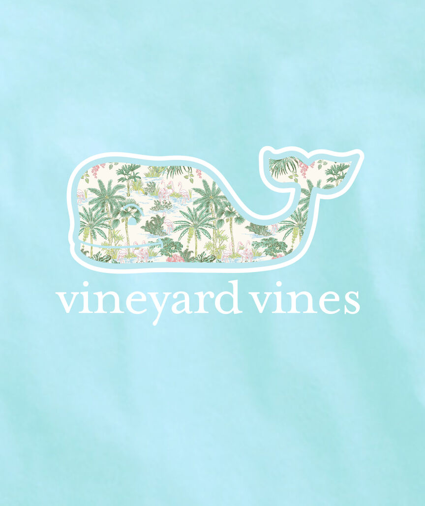 OUTLET Girls' Toile Whale Short-Sleeve Pocket Tee