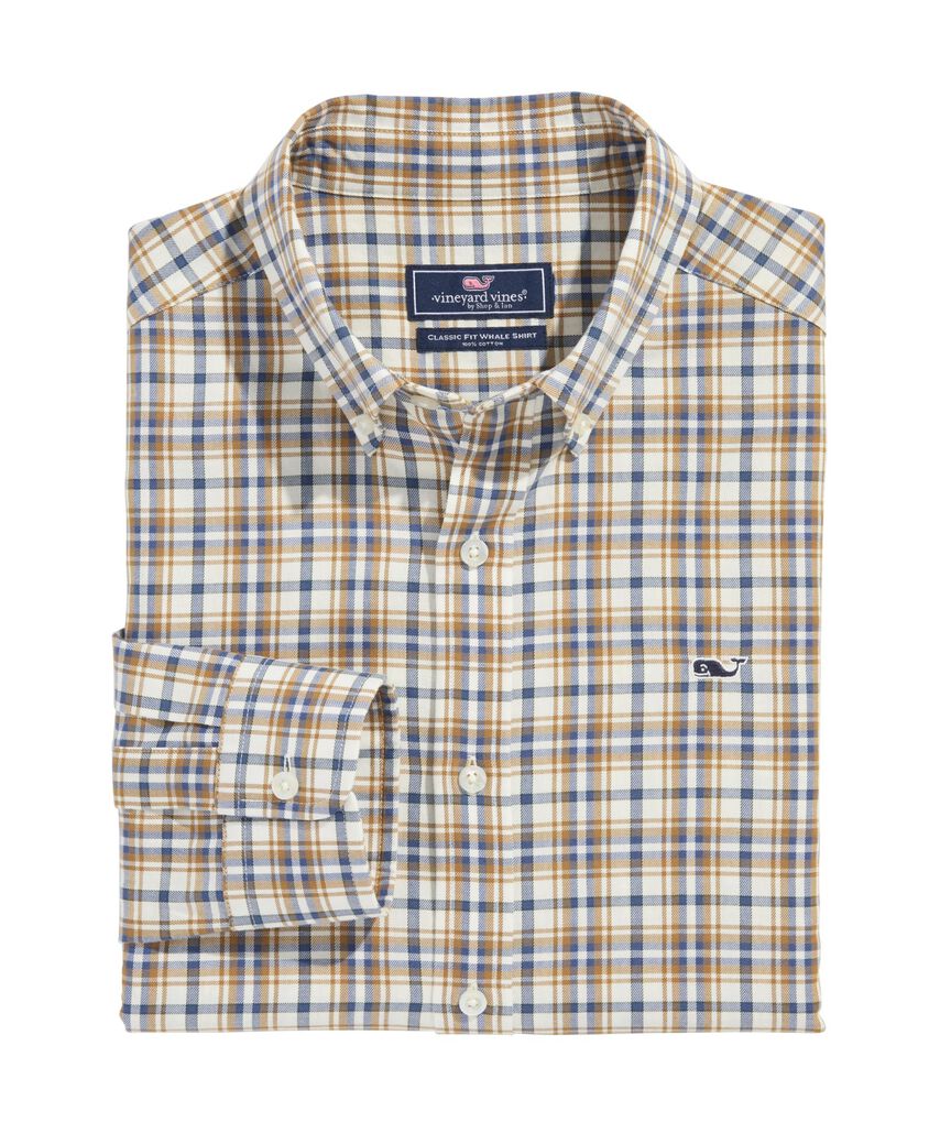 OUTLET Cotton Twill Plaid Shirt