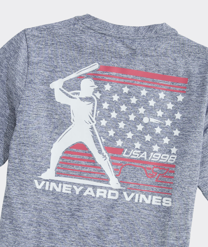 Boys' USA Baseball Short-Sleeve Harbor Sun Performance Tee