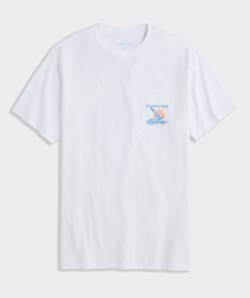 Windsurfer Poster Short-Sleeve Pocket Tee