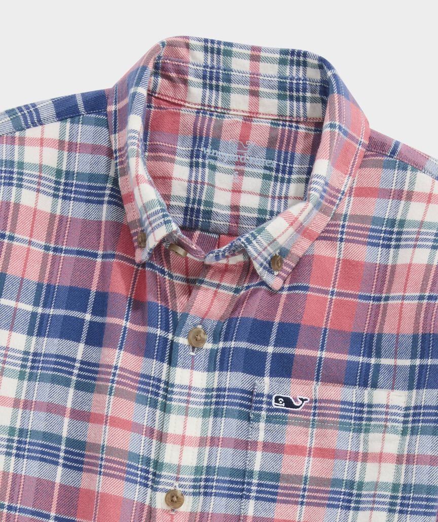 Boys' Plaid Vineyard Flannel Shirt