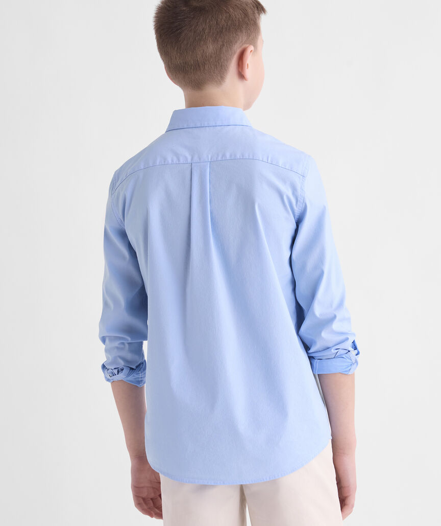 Boys' Performance Cotton Breakwater Solid Shirt