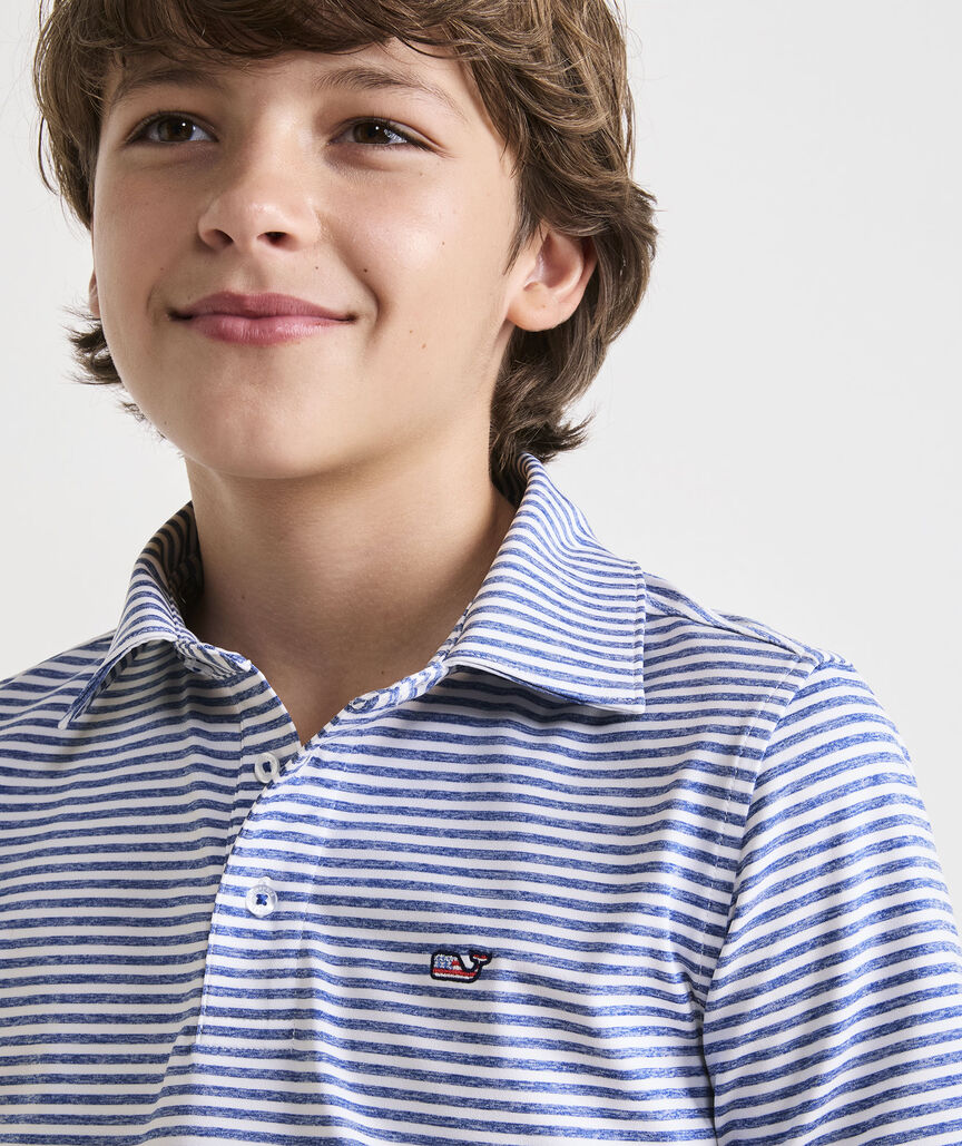 Boys' USA Whale Winstead Sankaty Polo