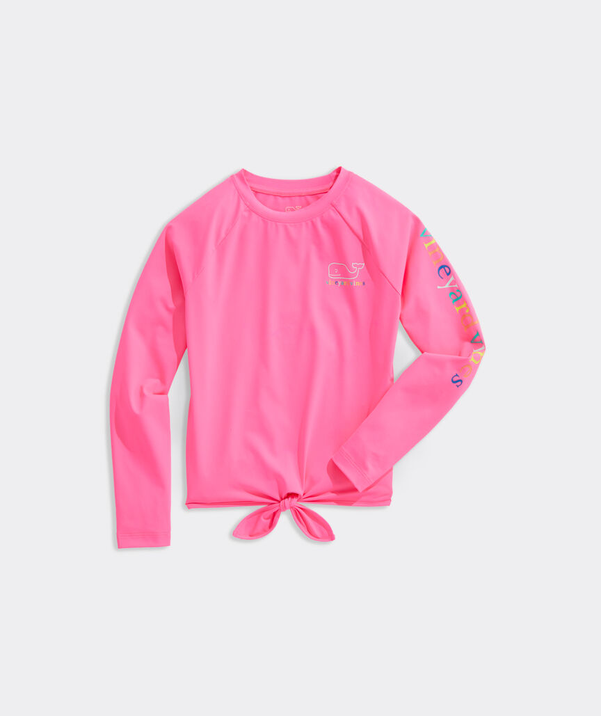 Girls' Tie-Front Rashguard