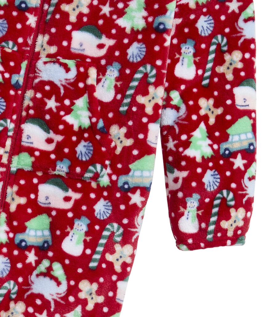 OUTLET Kids' High Pile Beach Holiday One-Piece Pajamas