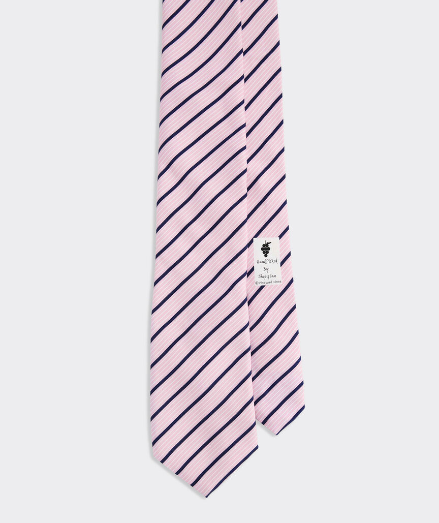 Thin Stripe Silk Tie