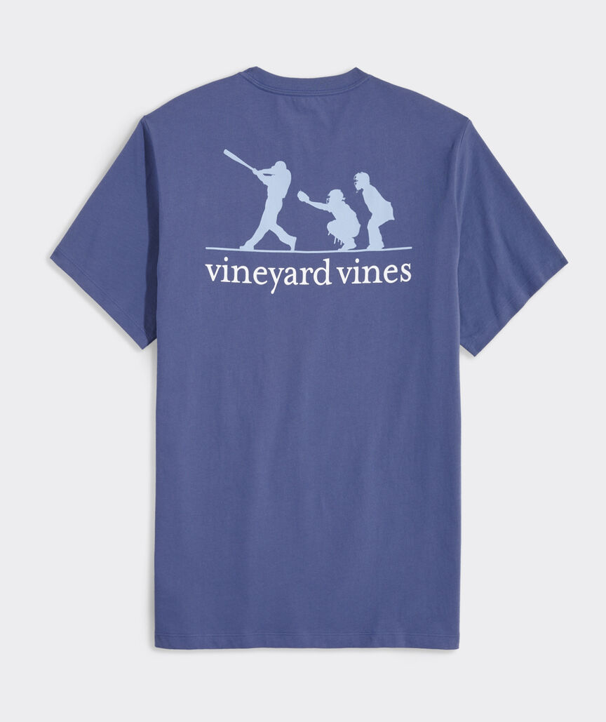 Baseball Silhouette Short-Sleeve Pocket Tee