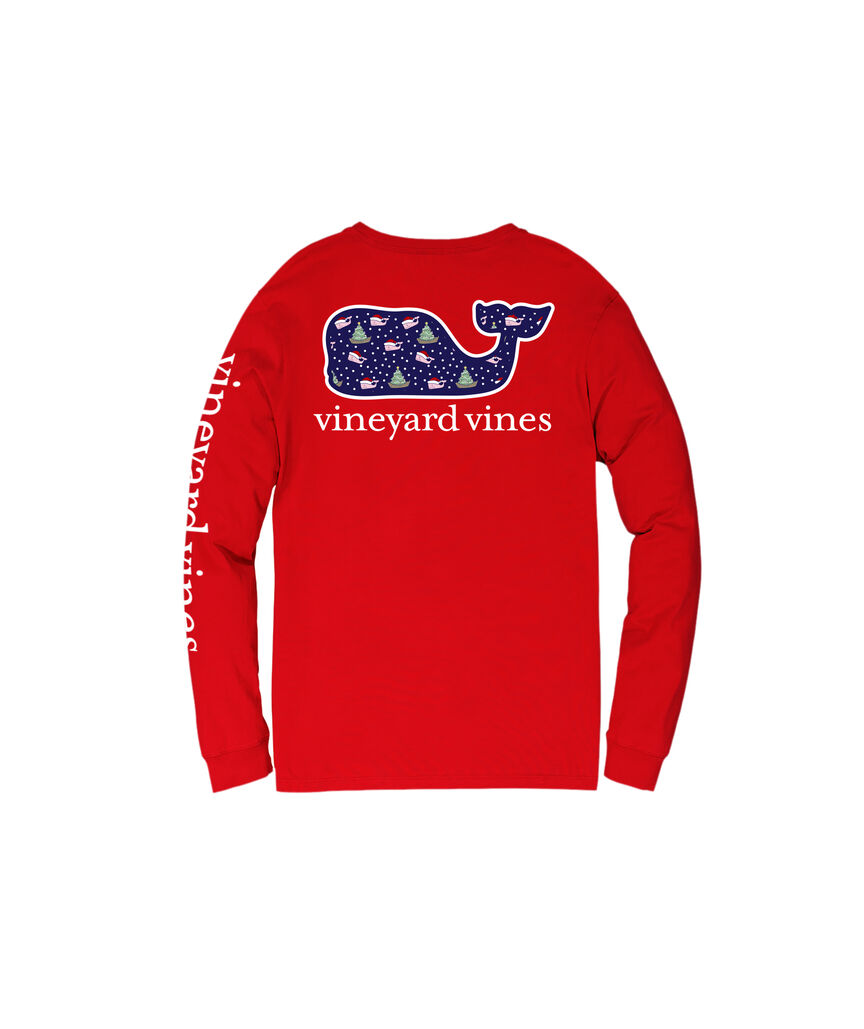 OUTLET Merrytime Santa Whale Long-Sleeve Pocket Tee