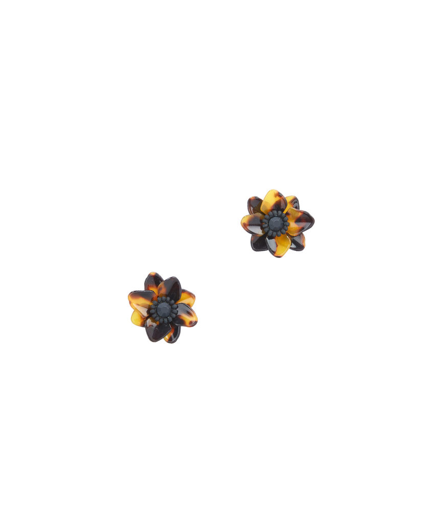 Tortoise Flower Earrings