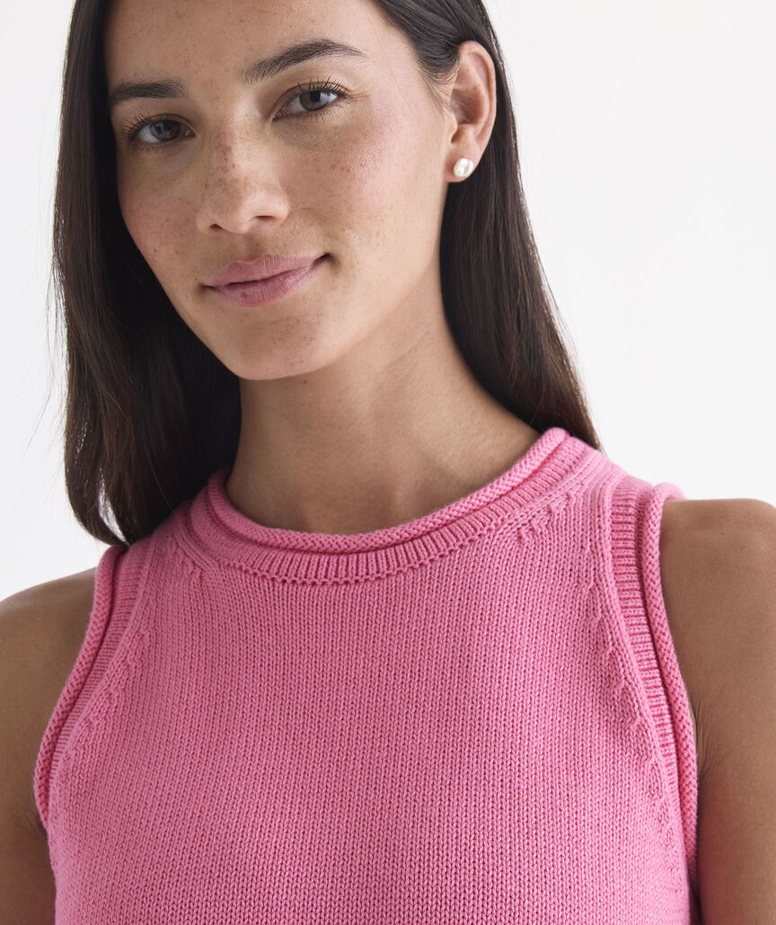 Katie Cotton Rollneck Sweater Tank