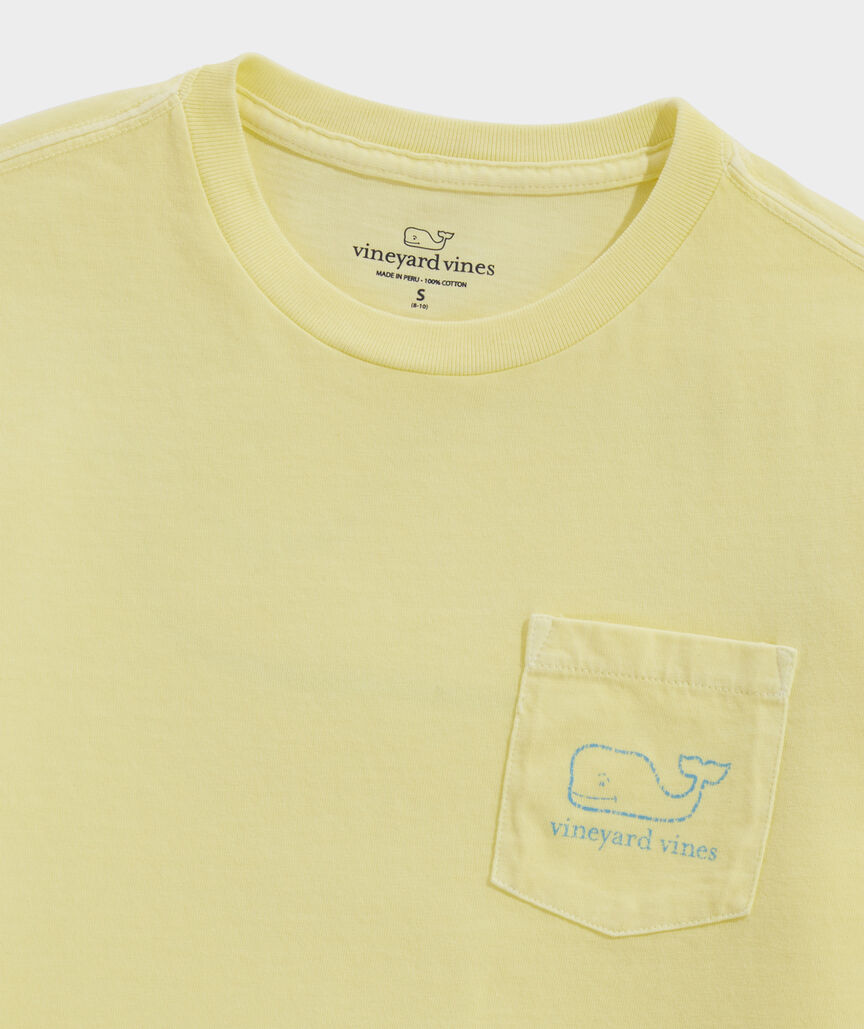 Boys' Glow-In-The-Dark Vintage Whale Short-Sleeve Pocket Tee