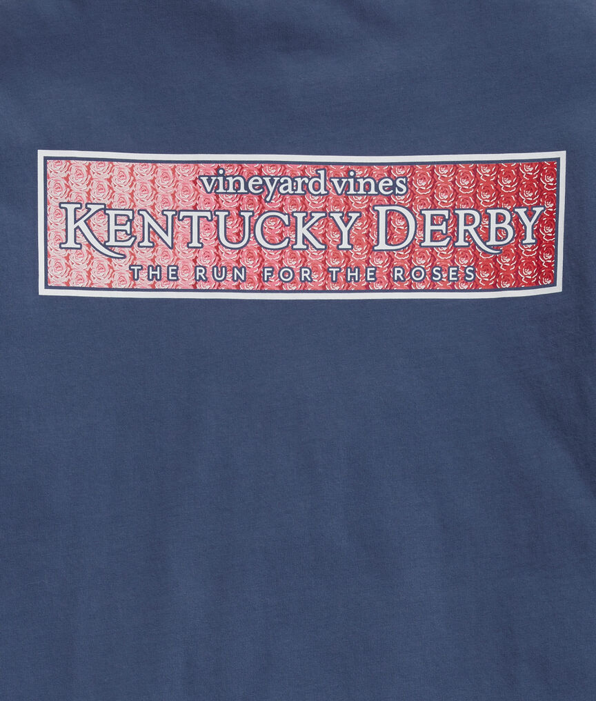Kentucky Derby Run For The Roses Long-Sleeve Pocket Tee