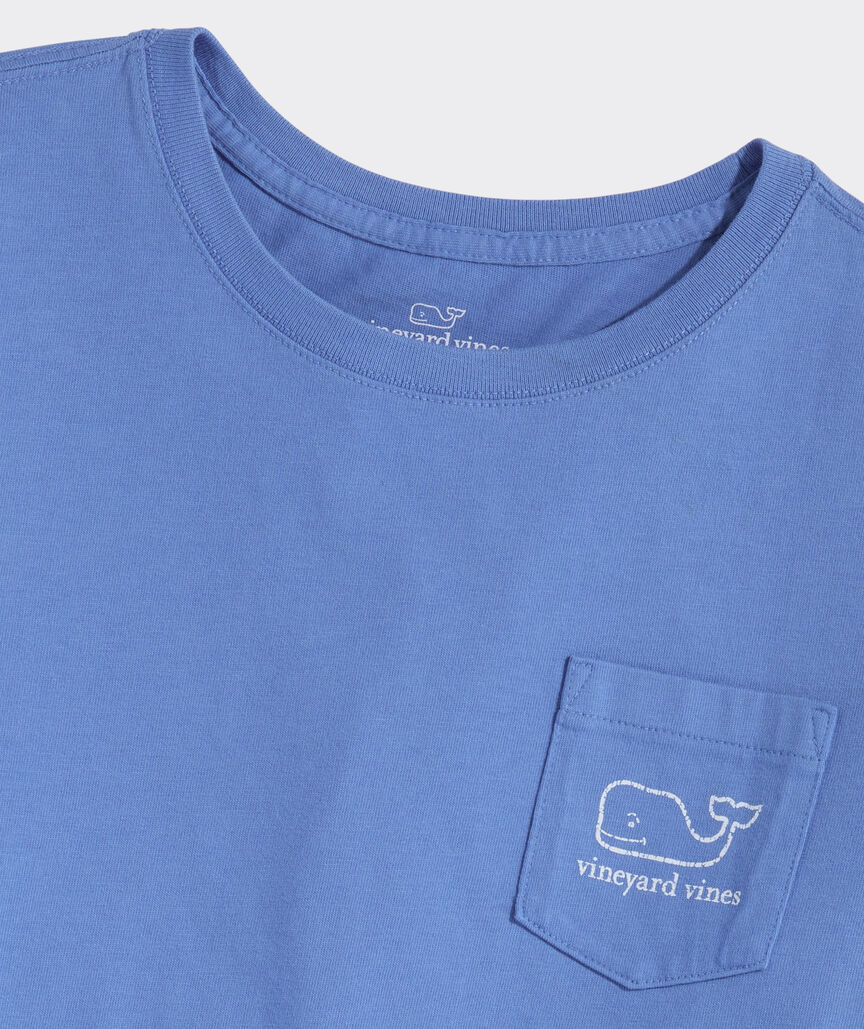 Girls' Vintage Whale Long-Sleeve Pocket Tee