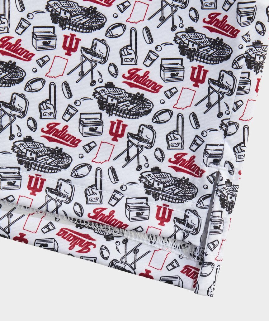 Indiana University Performance Printed Sankaty Polo