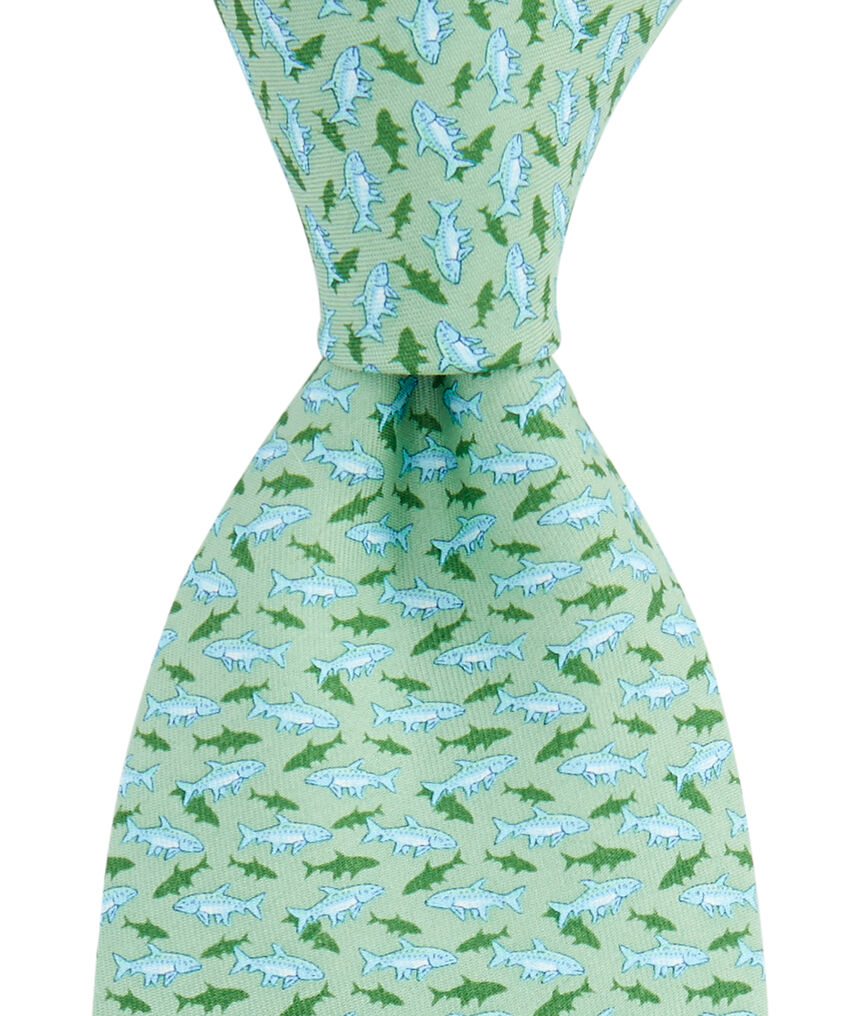 Boys Fish With Shadow Printed Tie
