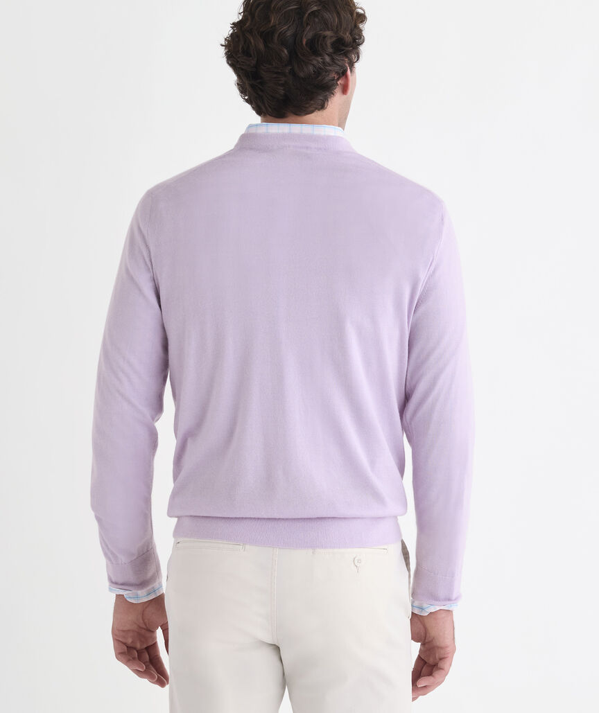 Cashmere Silk V-Neck Sweater