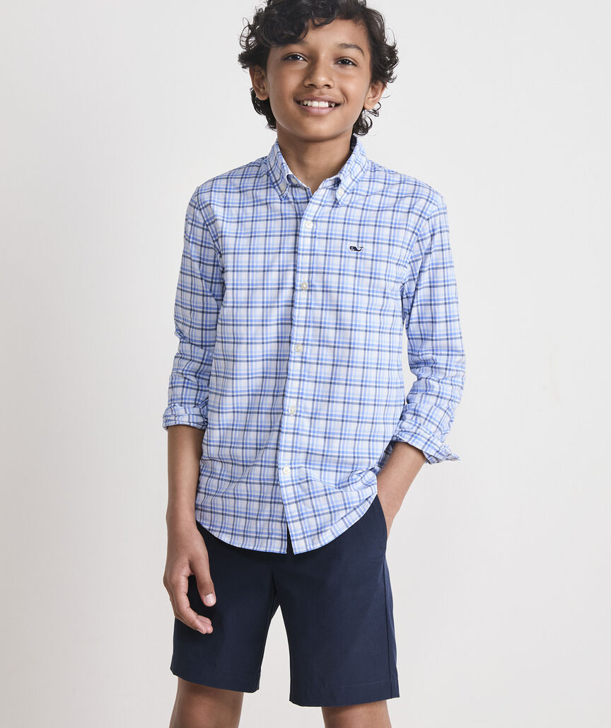 Boys' Callwood Plaid Featherweight Performance Shirt