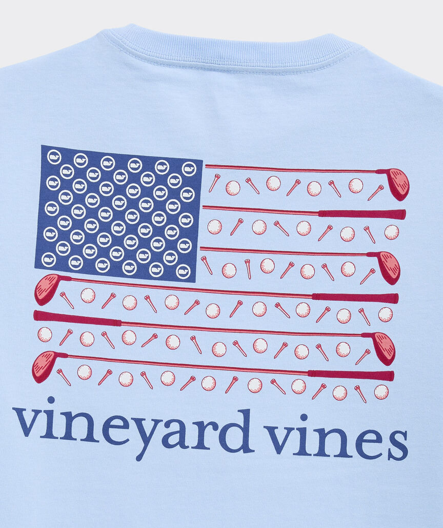 Boys' Americana Golf Flag Short-Sleeve Pocket Tee