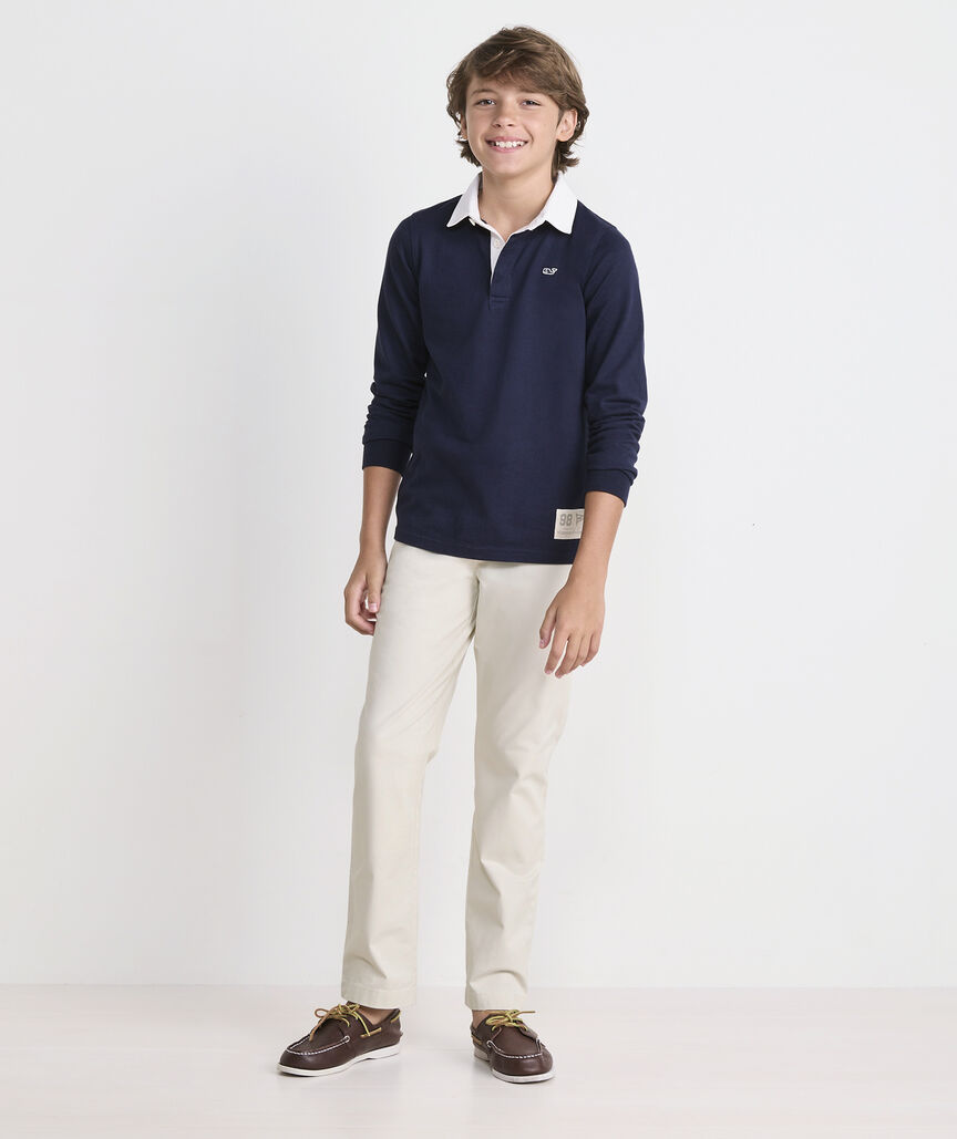 Boys' Solid Rugby Shirt