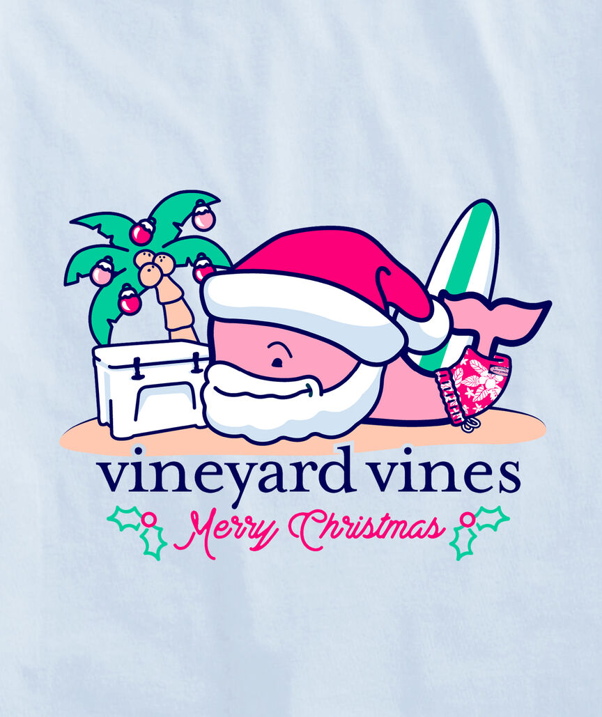 OUTLET Surfside Santa Whale Short-Sleeve Pocket Tee