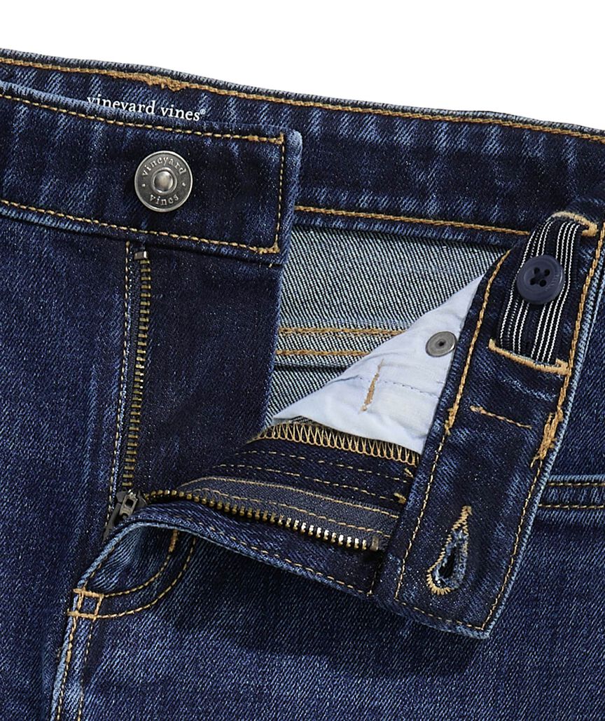 Boys' Slim Straight Indigo Jeans