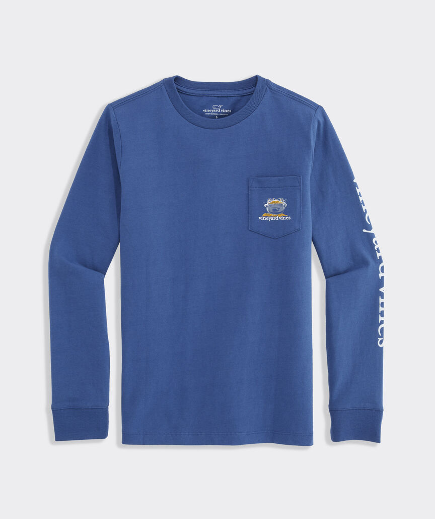 Boys' St. Patrick's Day Dog Long-Sleeve Pocket Tee