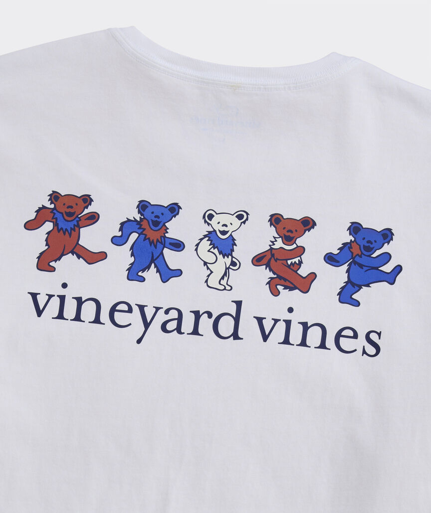 Grateful Dead x vineyard vines Dancing Bears Short-Sleeve Pocket Tee