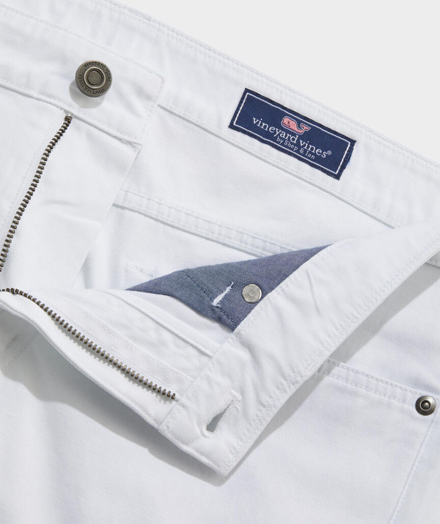 Garment-Dyed Twill 5-Pocket Pants