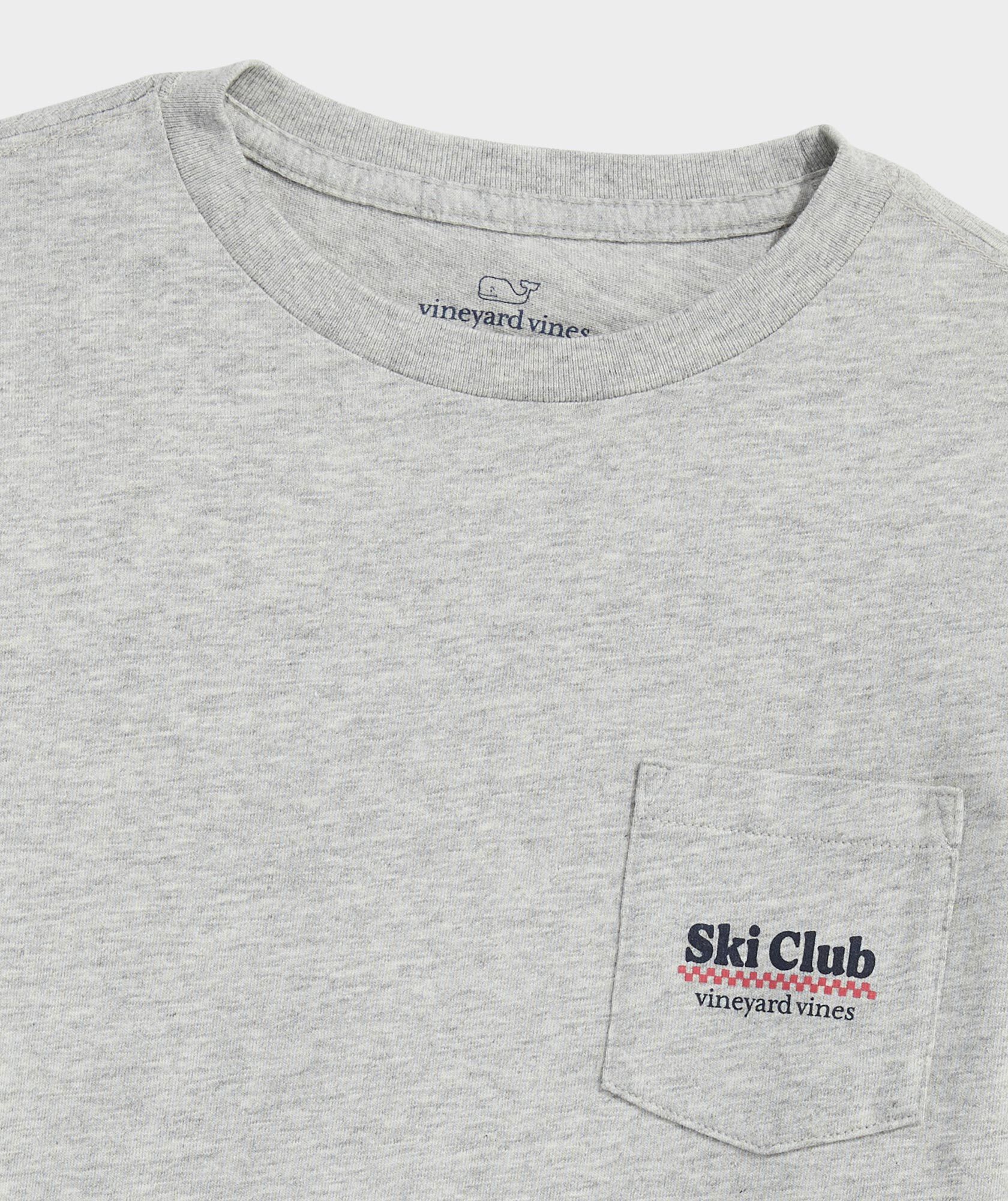 Shop Boys' Pizza French Fry Ski Club Long-Sleeve Pocket Tee at