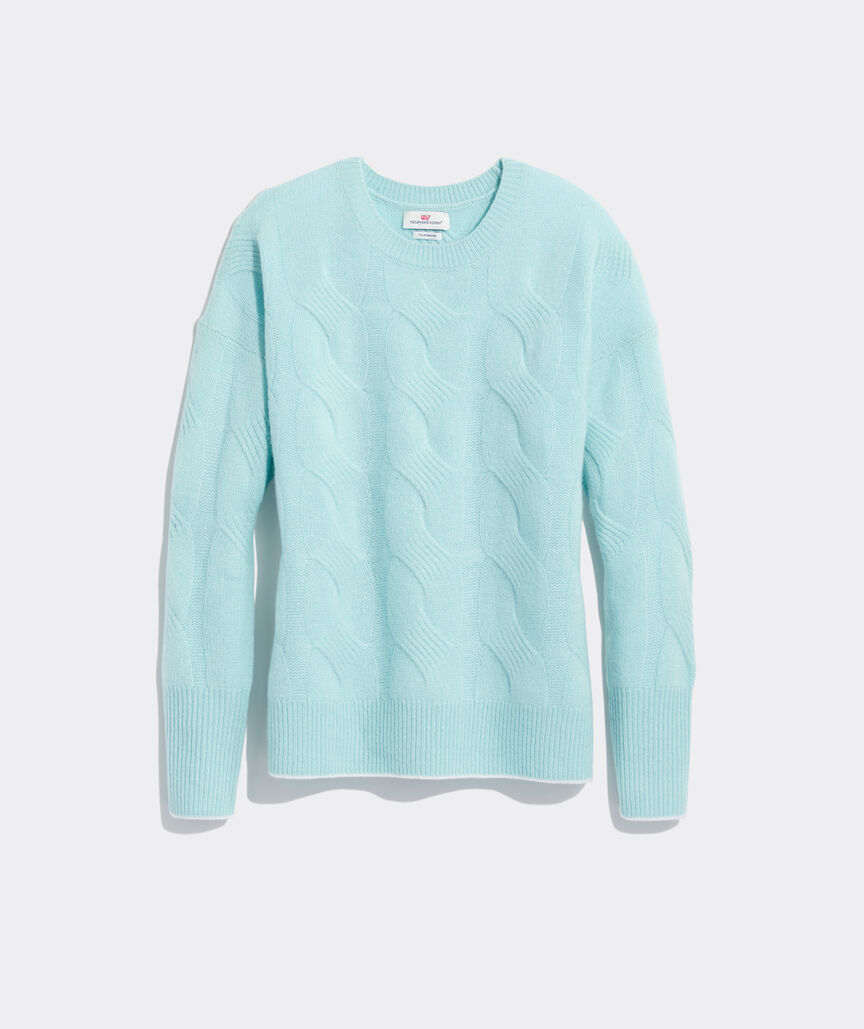 Seaspun Cashmere Cable-Knit Crewneck Sweater