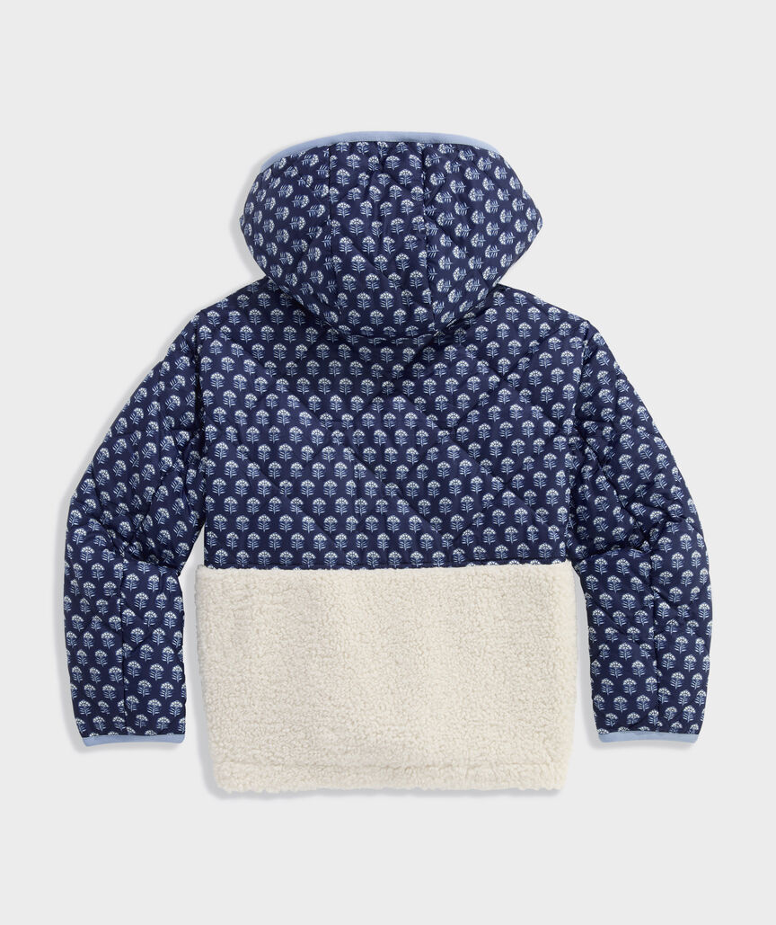 Girls' Quilted Fleece Puffer Jacket